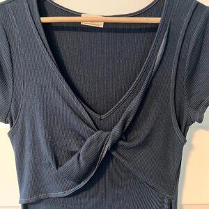 t.la Navy Short Sleeve Dress
